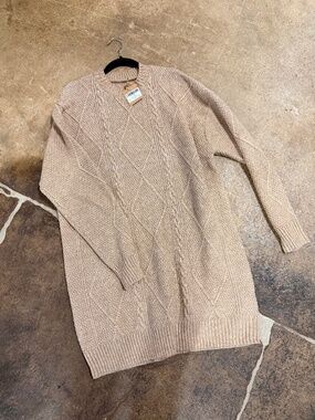 Cable Knit Sweater Dress